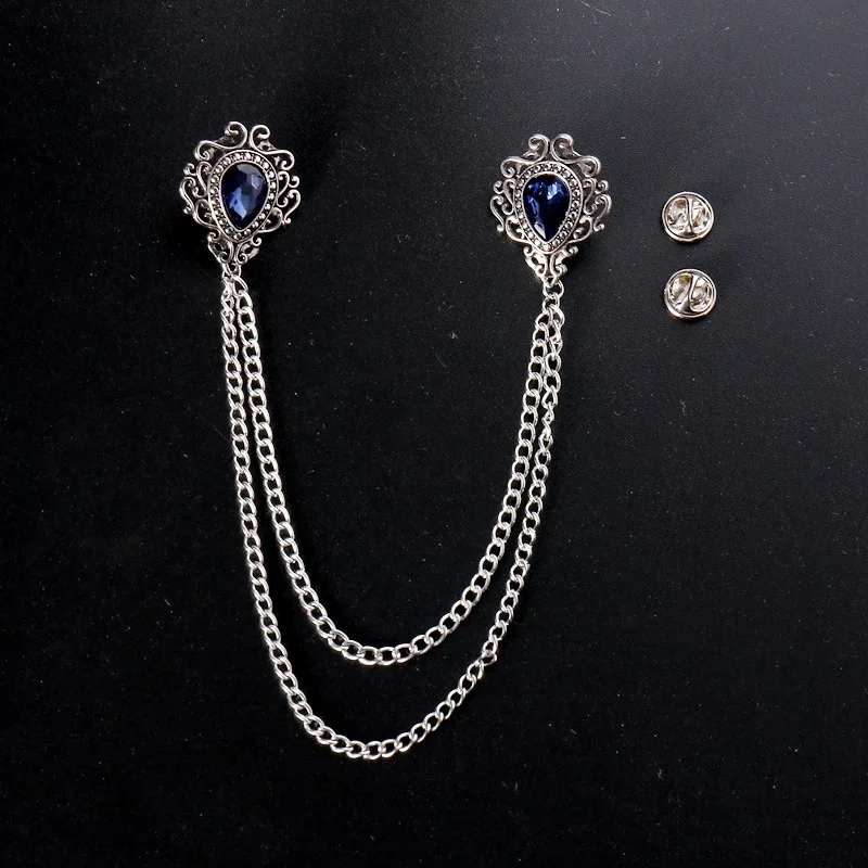 Vintage Collector - Grande broche en alliage de strass