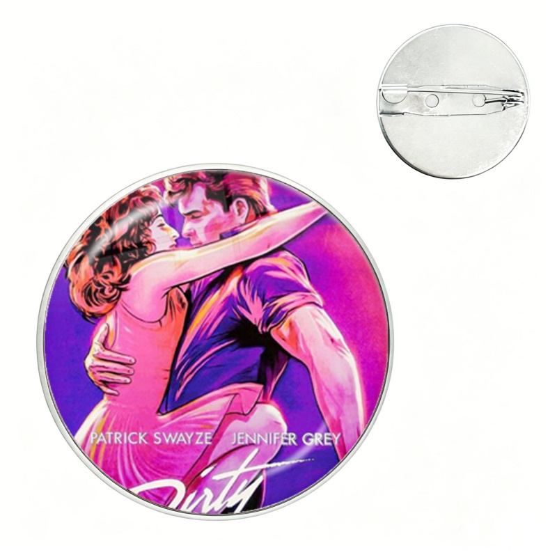 Vintage Collectible Glass - Broche en verre vintage Dirty Dancing,