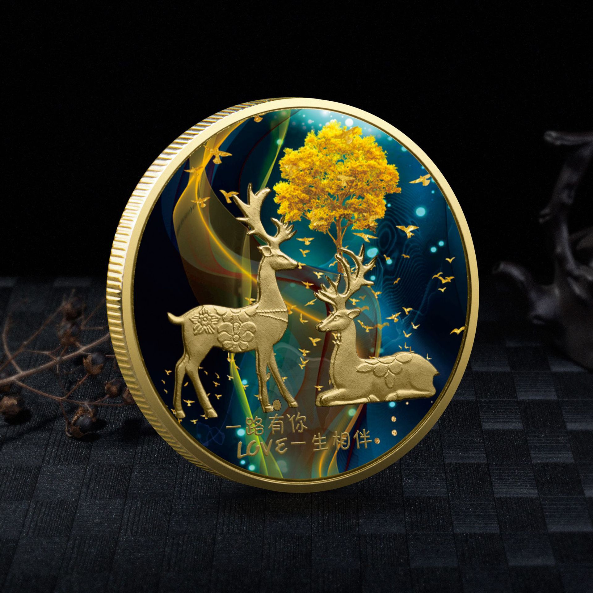 Vintage Collectible Coins - Pièces de cerf à collectionner, pièce