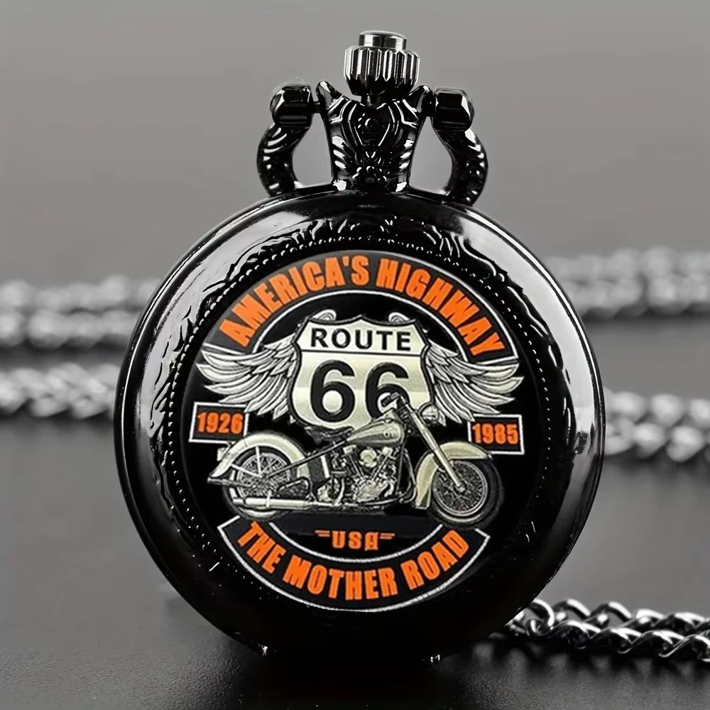Montre de poche rétro noire Ro - Vintage Collectible Glass avis et prix