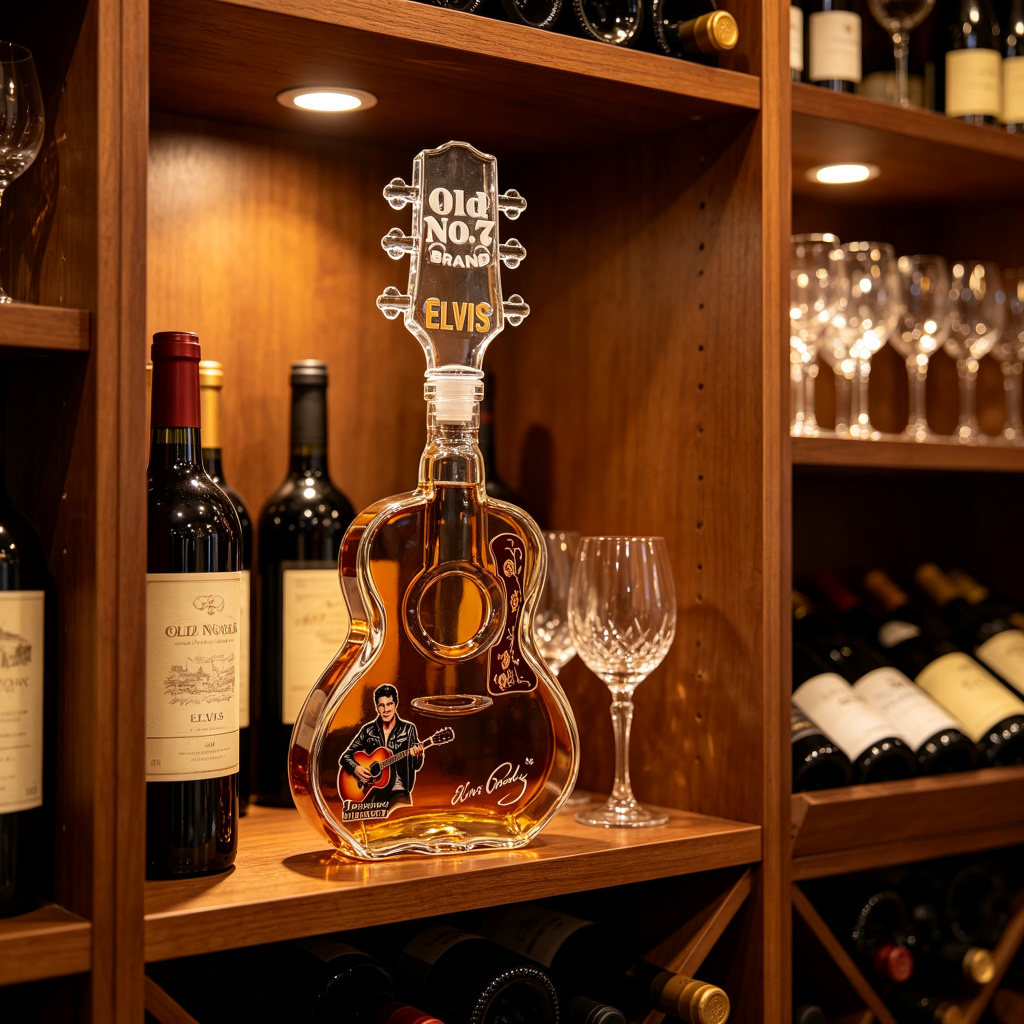 Carafe à whisky Elvis Guitar e - Vintage Collectible Glass avis et prix